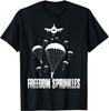 Armee Fallschirmjäger Freedom Sprinkles 82. 101. Luftlandedivision Herren T-Shirt Kurz Freizeit BAUMWOLLE Rundhals Hemden