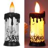 Halloween Snow Globe Candles Light LED Terrorist Decoration Electronic Candle Lamp for Party HolidayDancing Skeleton