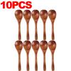1/20x Reusable Wooden Spoons for Dinner Coffee Milk Dessert Home Kitchen Spice Condiment Salt Sugar Spoon Tableware Accessories