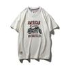 Export Export to Domestic Sales All Cotton Short Sleeve T-shirt Male Trendy Summer American Retro Pure Cotton Base White T-shirt