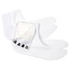 Warm White Fleece Tabi Socks with Clasp [KYOETSU] Men's 21.5cm-28.0cm (2L)