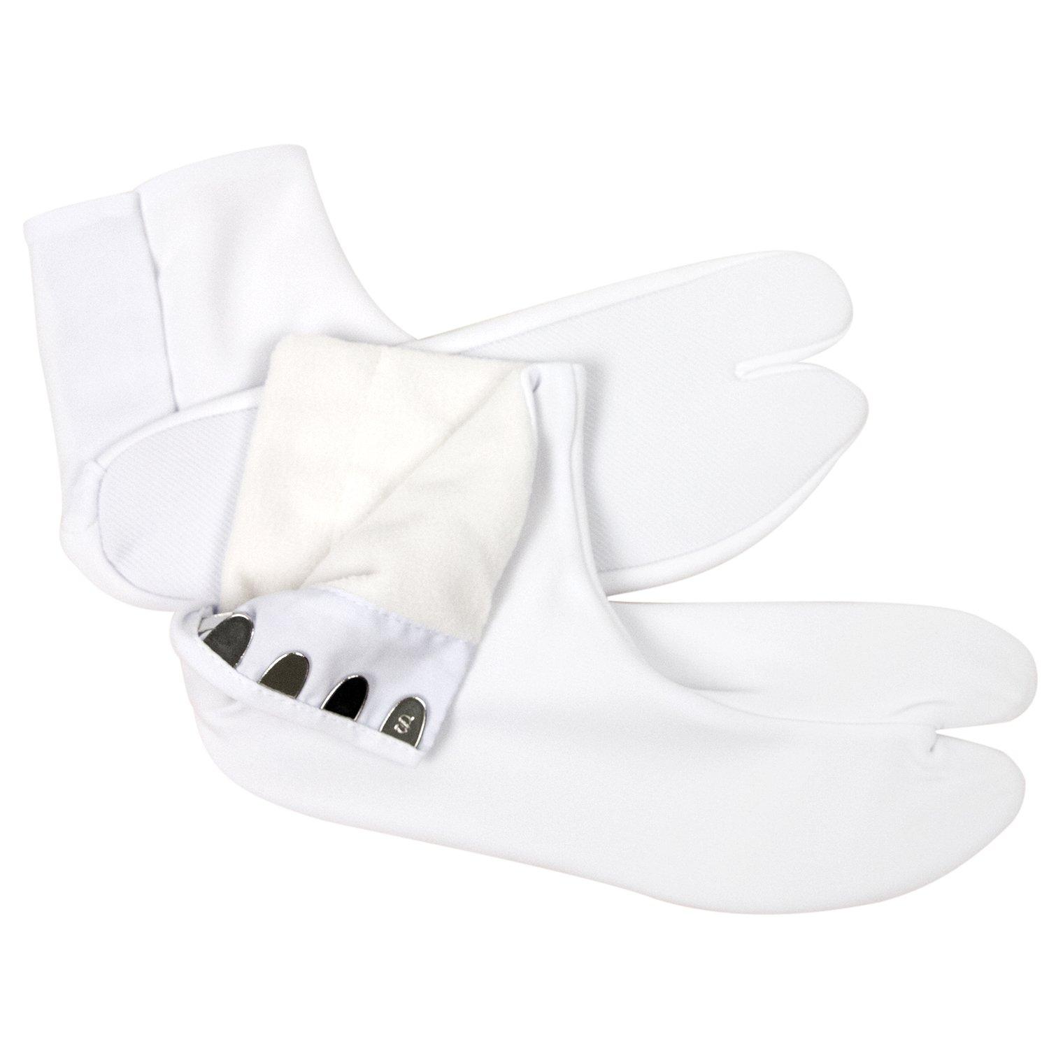 

Теплые белые флисовые таби-носки с застежкой [KYOETSU] Мужские 21.5см-28.0см (2L) белый