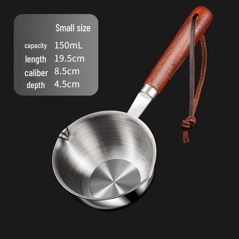 Mini-Edelstahl-Bratpfanne ohne Beschichtung mit Sieb für Induktionsherde