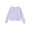 Nike Alphabet Logo Knit Pullover Sweatshirt Women Tops Purple CV7249-539