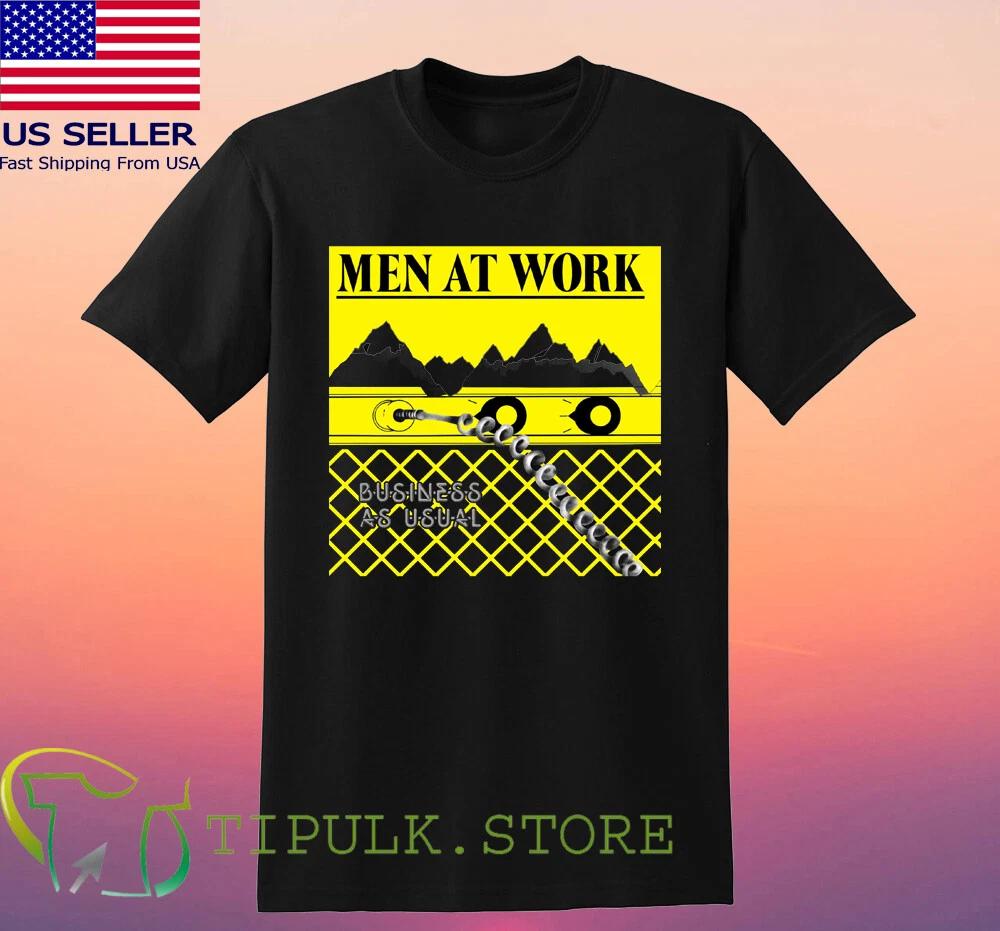 MEN AT WORK Business As Usual Men s Black Size S-5XL 3XL