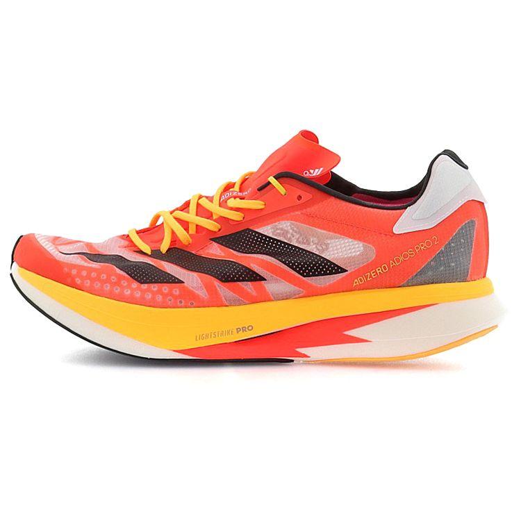 

Adidas Adizero Adios Pro 2 Удобные сетчатые Нескользящие Прочные Низкие Кроссовки для марафона с карбоновой пластиной Унисекс кораллово-оранжевые GX0633 46⅔