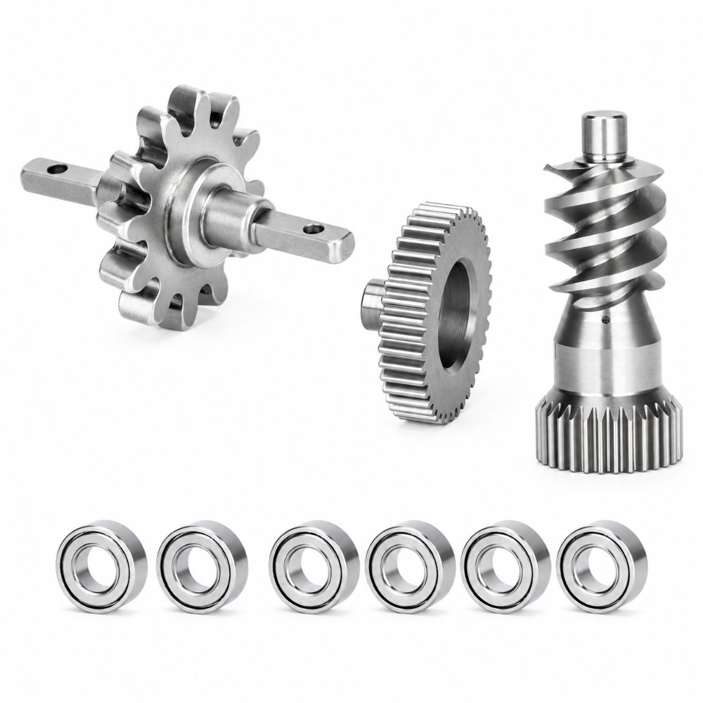 Stainless Steel RC Car Transmission Gear Set for 1/30 Axial SCX30 RC Transmission Parts