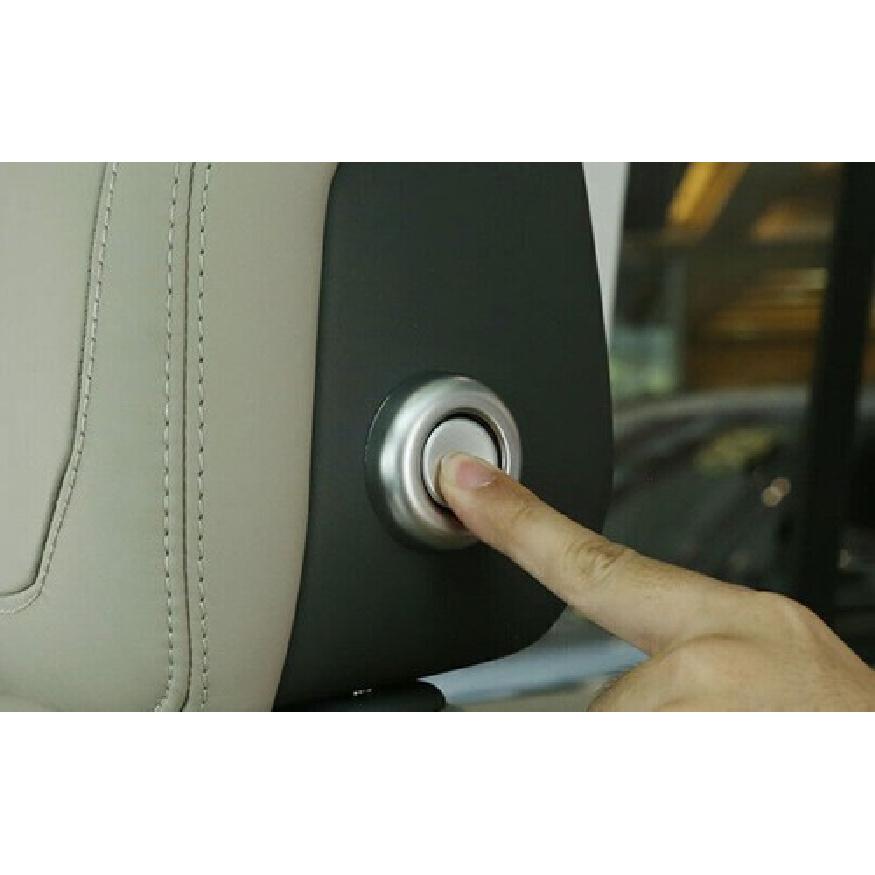 Seat Headrest Button Ring Cover Trim For Defender 110 - DX Matte Silver