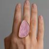 Chic Irregular Faux Mother-of-Pearl Adjustable Ring - Trendy Street Style Design