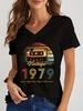 Vintage 19841975 Limited Edition Shirt Graphic Print Tshirts Unisex Short Sleeve V Neck Top Tees Funny Radio Years Unisex Tshirt
