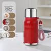 316 Stainless Steel Vacuum Flask – 300ml/420ml Travel Thermos Bottle with Dual Lids for Coffee & Ice Water