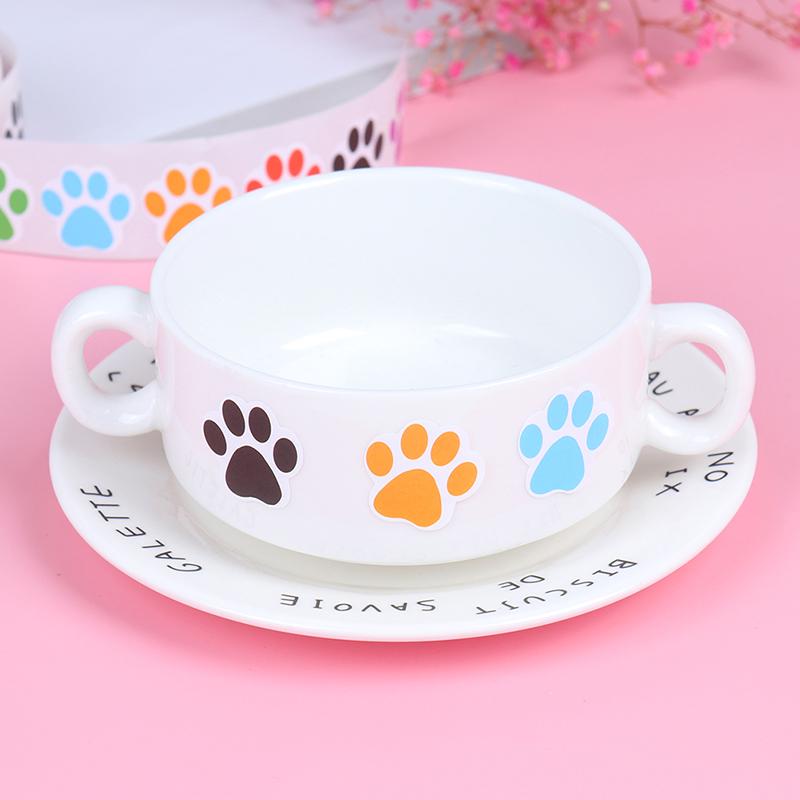 500Pcs Colorful Paw Print Stickers Dog Cat Paw Labels Stickers Reward Sticker