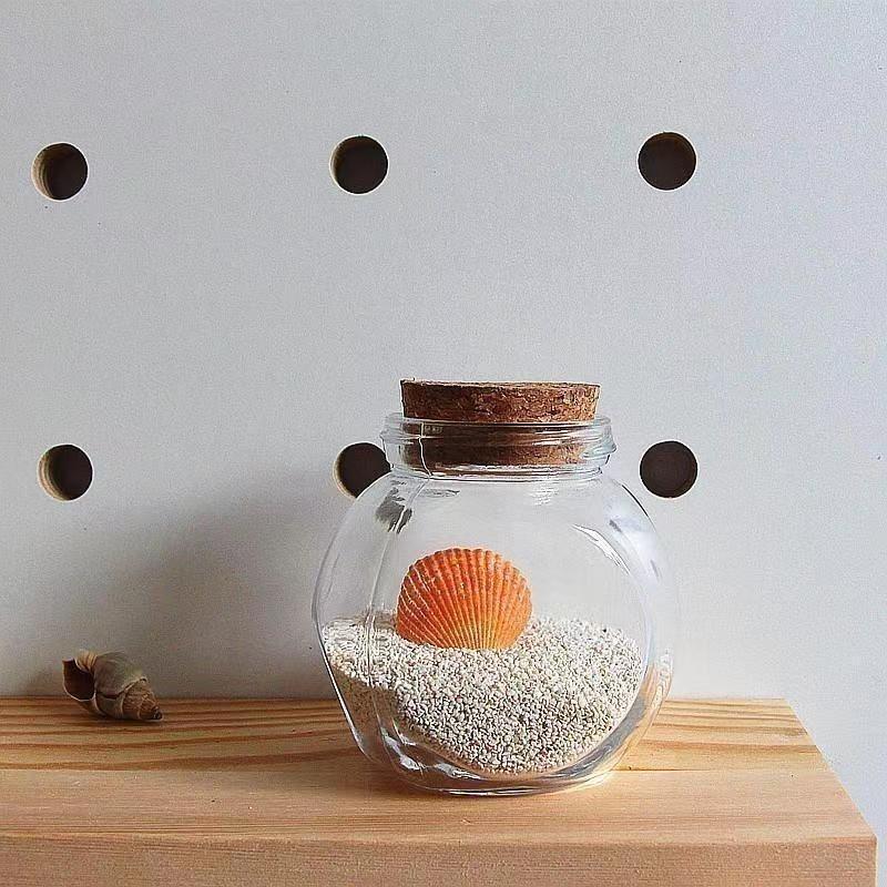 DIY Cork Star Wishing Drift Bottle - Clear Glass Ocean Lucky Star Bottle
