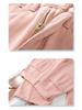 Women's Pink Fleece-Lined Wide-Leg Jeans - 2024 Autumn/Winter Collection