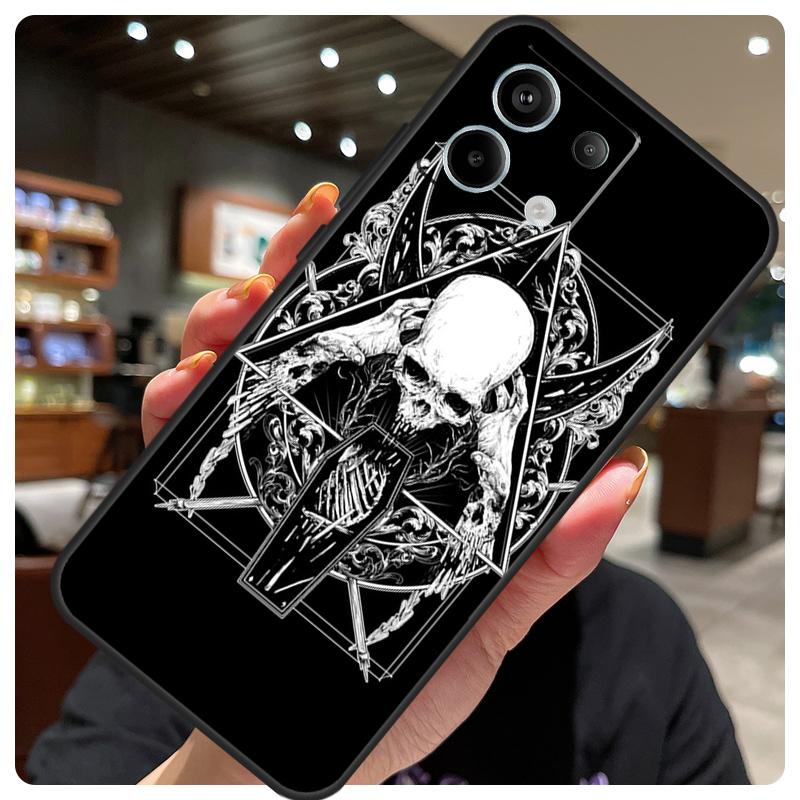Ram Skull Skeleton Horror Case For Xiaomi Redmi Note 12 9 10 11 13 14 15 Pro Plus Cover For Redmi 13C 12C 10C 14C 15 C