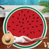 Watermeloen Oranje Microvezel Rond Strandlaken Fruit Thema Douche Bad Handdoek Zomer Zwemband Handdoeken Yogamat Met Kwastje