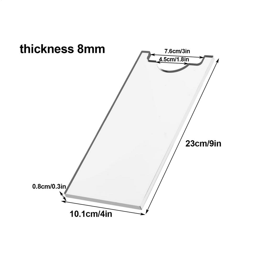 2PCS Transparent Acrylic Sofa & Bed Stopper Non-slip Furniture Wall Protective Pad Protect The Wall And Maintain Gaps Spacer