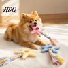 Medium Dog Toys Star Shaped Chew Toy Bite Resistant Pet Boredom Toy with Braided Cloth Strip Aggressive Chewer Teeth Cleaning Interactive