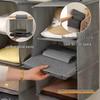Foldable Three-Dimensional Dustproof Hanging Wardrobe Organizer for Multi-Layer Underwear and Panties Storage