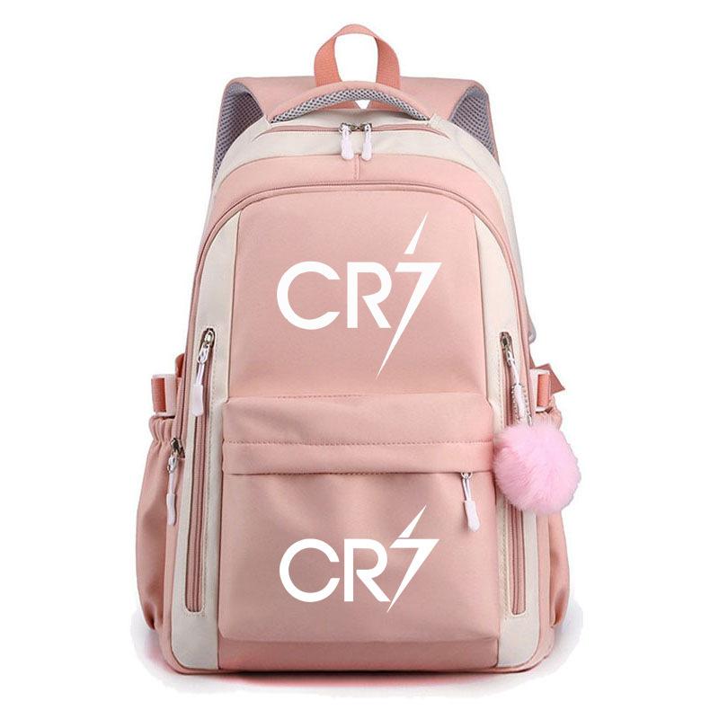 Large Capacity Schoolbag with Shoulder Strap; Student Three-piece Pencil Case Set
