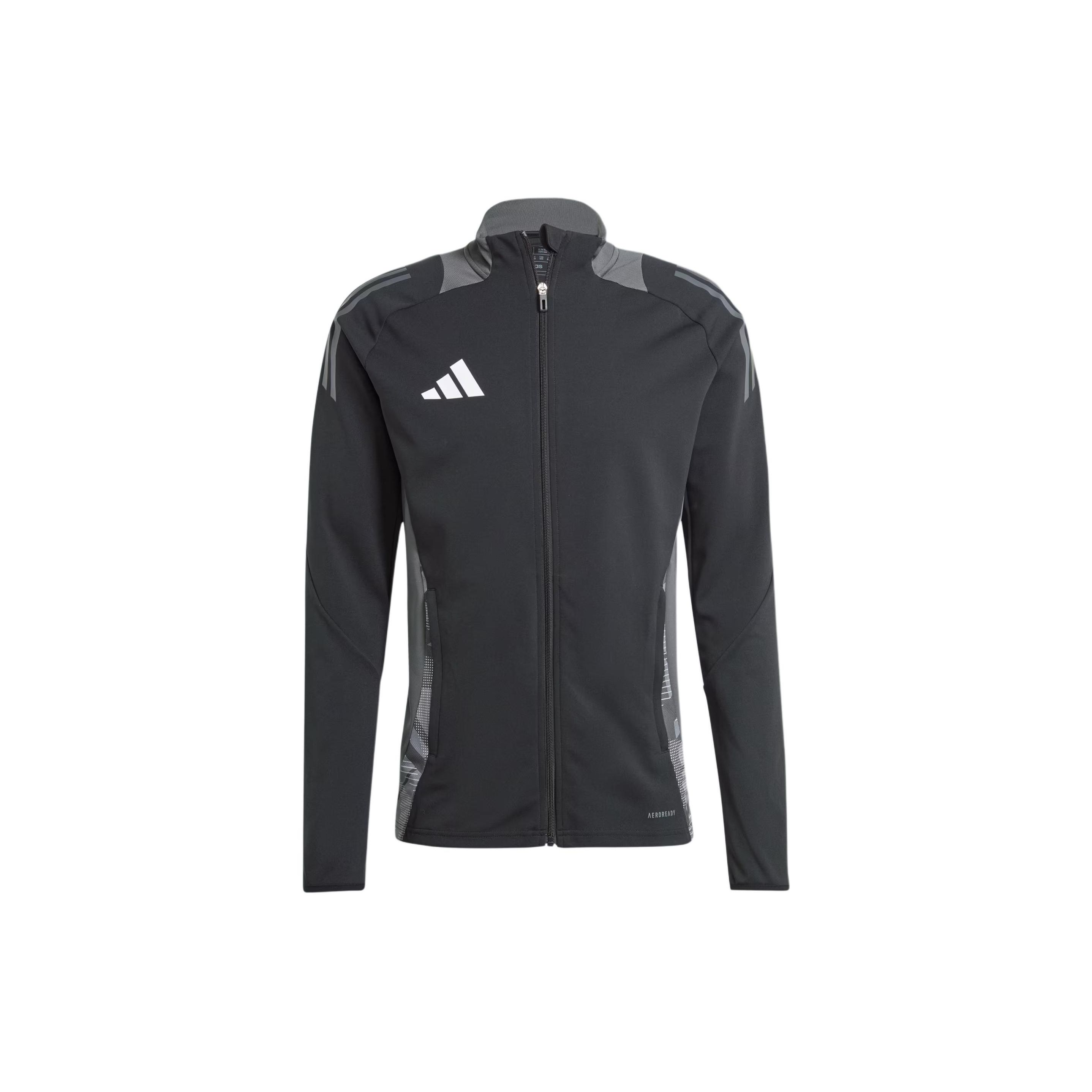 Adidas Tiro 24 Competition Training Jacket Color Block Long Sleeve Retro Sports Stand Collar Jacket Men jackets Black IP1870 XL