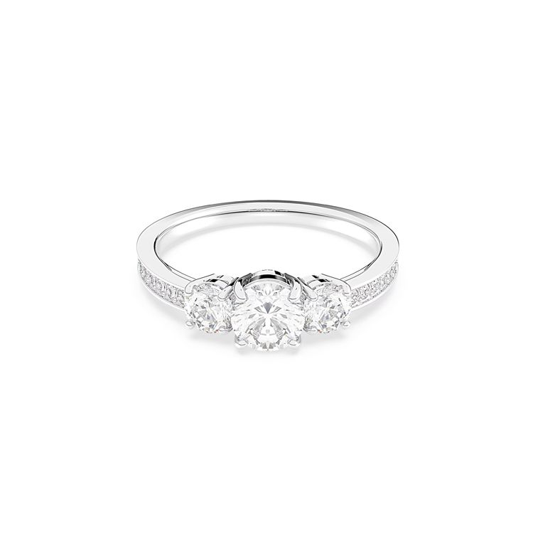 Swarovski Attract Trilogy Exquisite Fashion Versatile Ring Women rings Silver 5448901 52