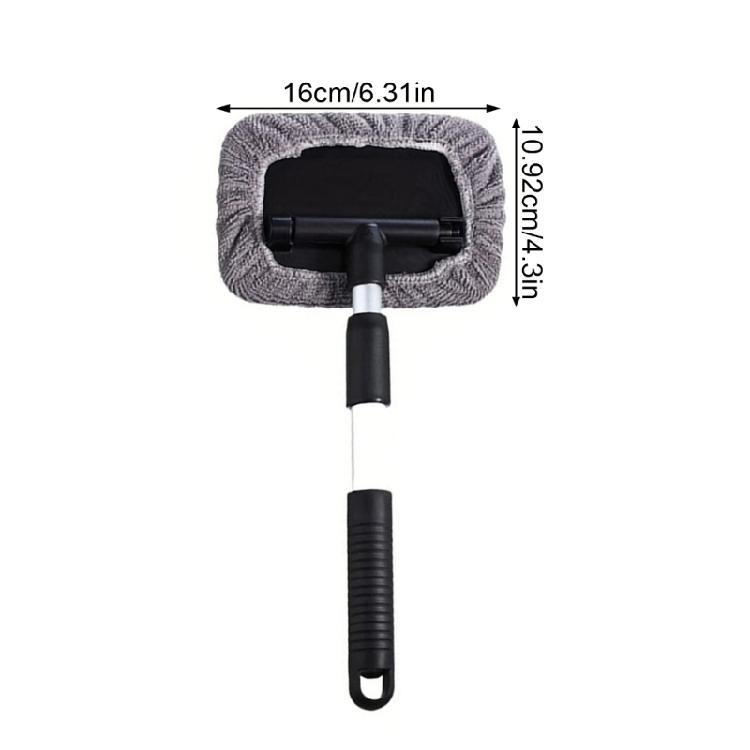 Compact Automotive Scraper Brush Fiber Materials Space Saving Suitable For Vehicles Motorcycles Trucks And Home Window