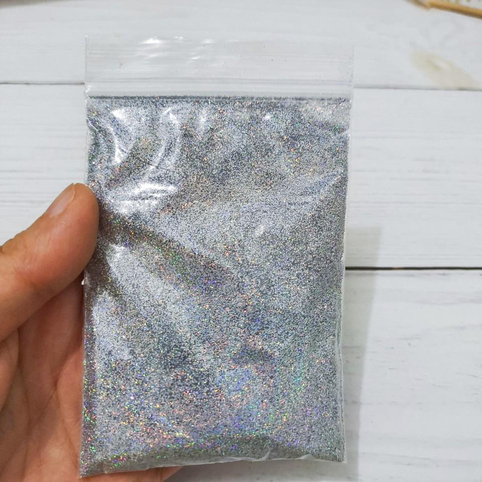 Fine Shiny Laser Nail Art Glitter Sequins for DIY Resin Filling, 0.2MM, 10g Bag