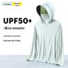 UPF50+ Women's Black Glue Brim Ice Silk Sun Protection Jacket - Breathable Anti-UV Summer Windbreaker.