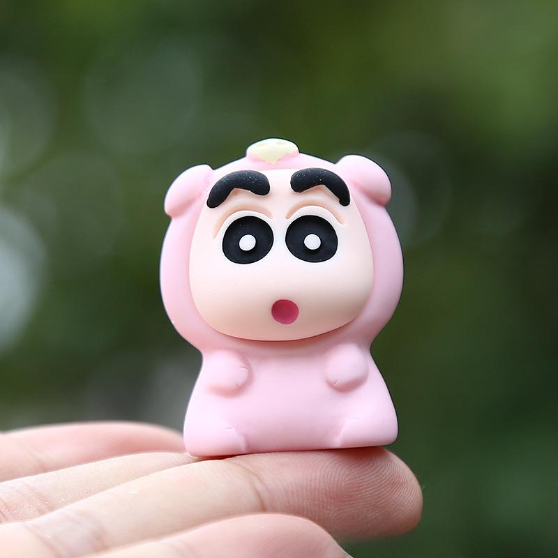 Cartoon Shinchan Capybara Animal Model Kids Toy For Visual Development Play And