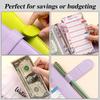 A6 Macaron PU Leather Zipper Budget Notebook with Detachable Loose-Leaf Pages