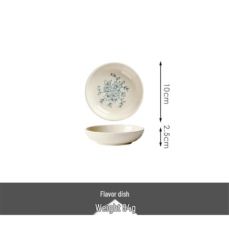 Zhishi French Retro Ceramic Beaded Dish Collection