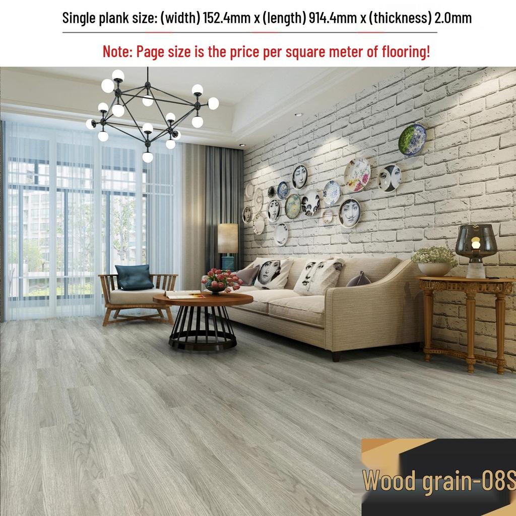 מדבקת רצפת אבן ויניל עמידה למים עם הדבקה עצמית: כיסוי PVC עבה ועמיד בפני שחיקה לחדרי שינה