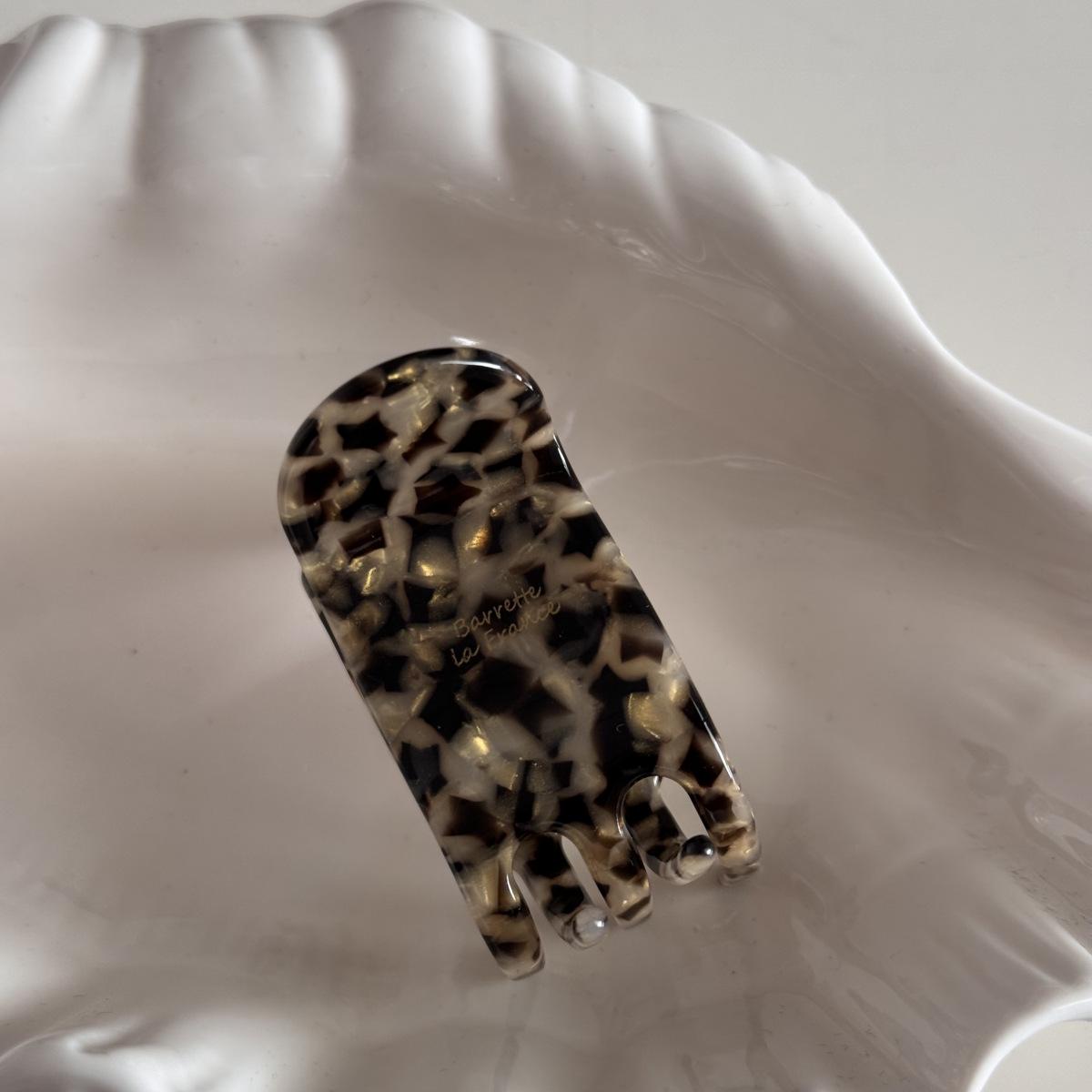 Elegant Acetate Textured Hair Clip for Women - Luxury Ponytail & Updo Accessory