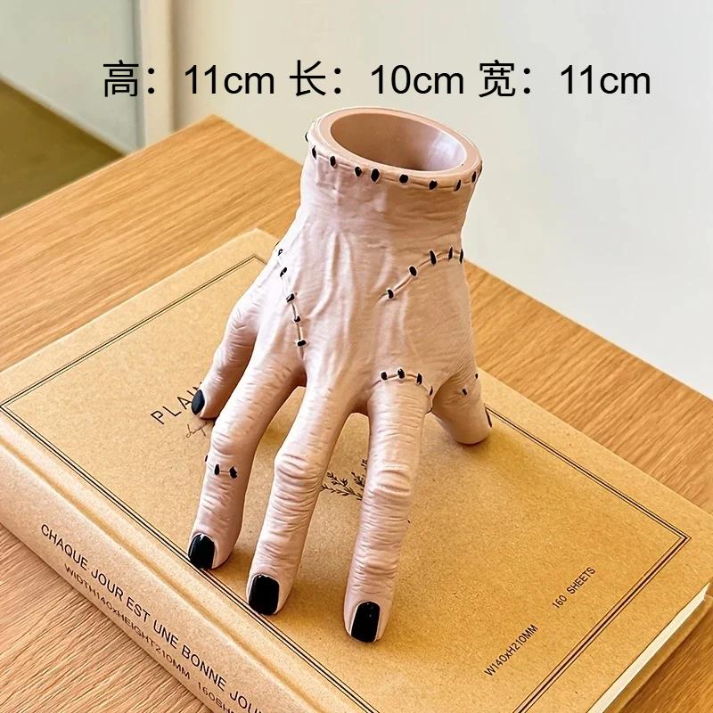 1PC Hand Shaped Pen Holder Durable Portable Stylish Storage for Pencil Pen Stationery Makeup Brush Organizer