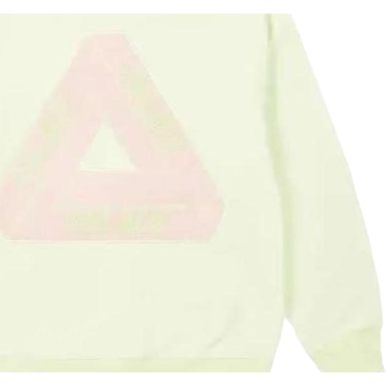 Palace Spring/Summer 2023 Fleece Tri-Ferg Crew Neck Sweatshirt Unisex Tops Light-Yellow PLC23028