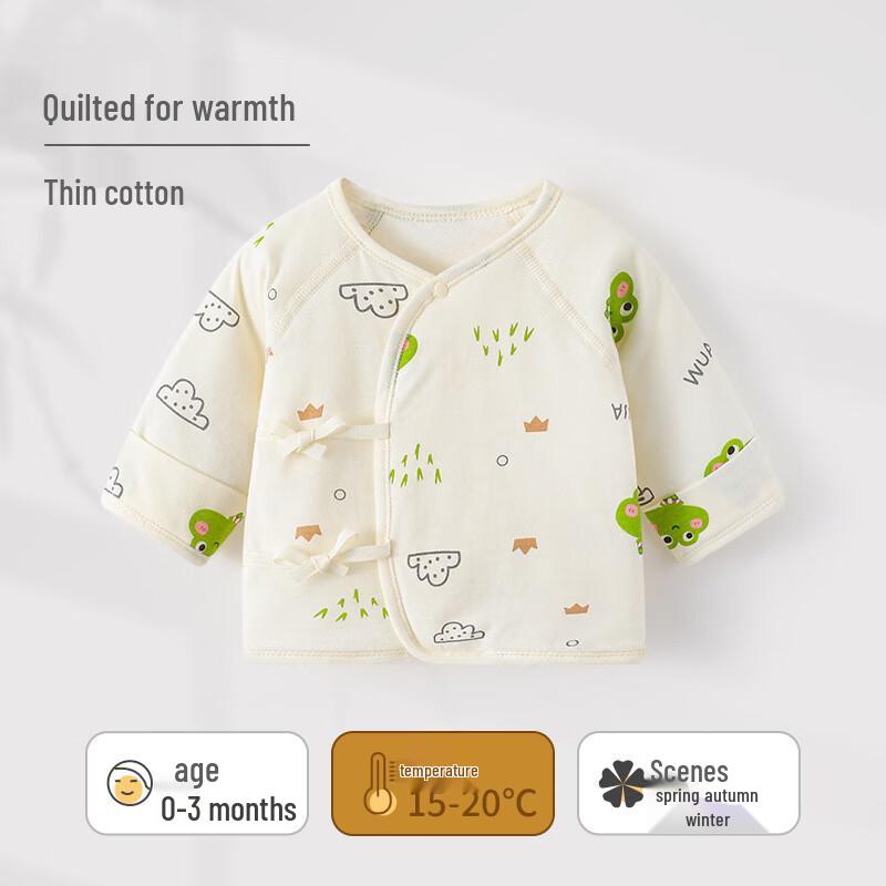 JOYNCLEON Newborn Padded Long-Sleeve Top