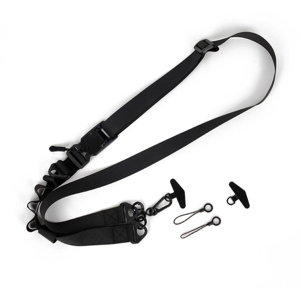 Multi-functional Cell Phone Strap Adjustable Belt Anti-lost Lanyard  for Cell Phone чёрный