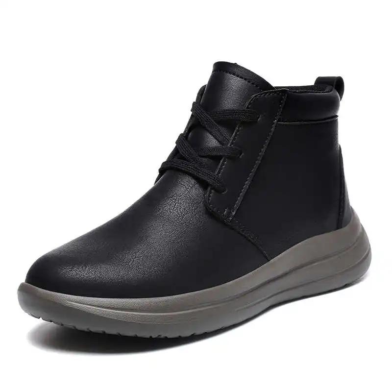 Fashion Beanie Slip-resistant Shoes Walking High Top Mens Shoes Red Boot For Men Sneakers Sports Play Basket High Grade Lofers