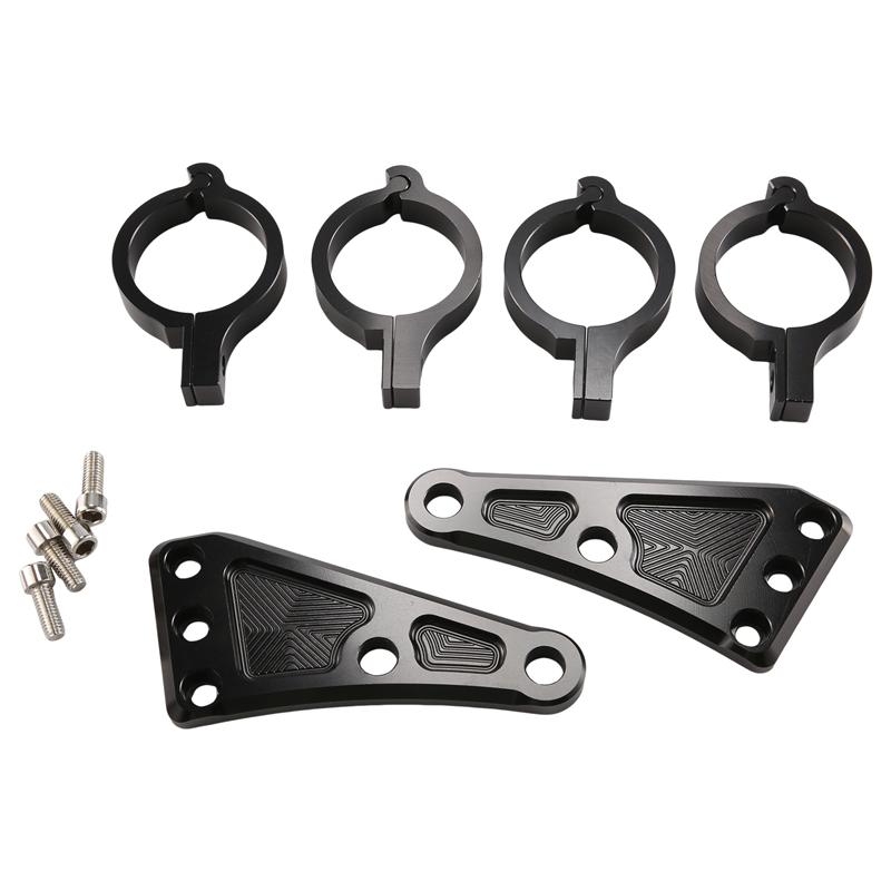 41MM Motorcycle Headlight Mount Bracket CNC Aluminum Alloy Black For Honda Suzuki Fork Tubes M10 Bolt Hole-A87Q