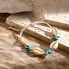 Braccialetto Ornamenti Stella Marina Bohemienne con Perline Cordino da Mano con Perline Conchiglia Braccialetto Intrecciato Tartaruga Regalo