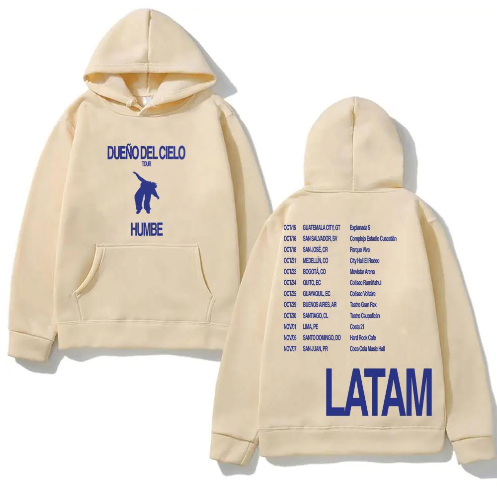 DUENO DEL CIELO tour 2026NEW Hooded Humbe AutumnWinter Aesthetic Sweatshirt with Hooded Fleece Clothes Sudaderas Casual Hoody