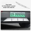 Para Tesla Model Y Lanzamiento Juniper 2025 2026 Spoiler Trasero de Coche Protector Guardabarros Patrón Fibra de Carbono ABS Cubierta de Cuchilla de Aire Accesorios