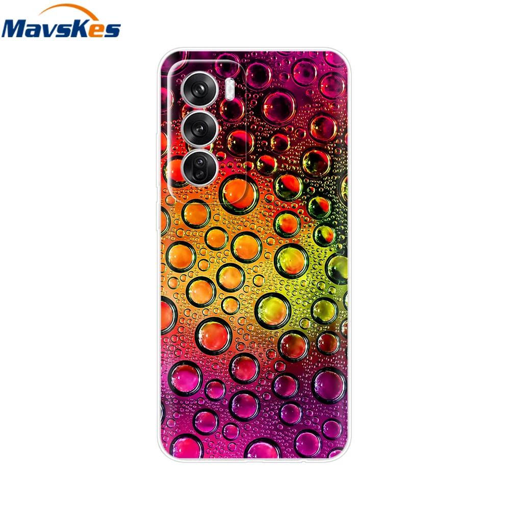 OPPO Reno 12 Pro 5G Case Fashion Flower Silicone Phone Case For OPPO Reno 12 Cover Reno12 Pro Bumper 2024 Soft Black TPU Fundas