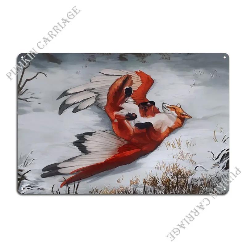 Sleepy Fox Metal Signs Pub Wall Cave Cave Club Design Tin Sign Poster 20x30cm(7.8x11.8inch)