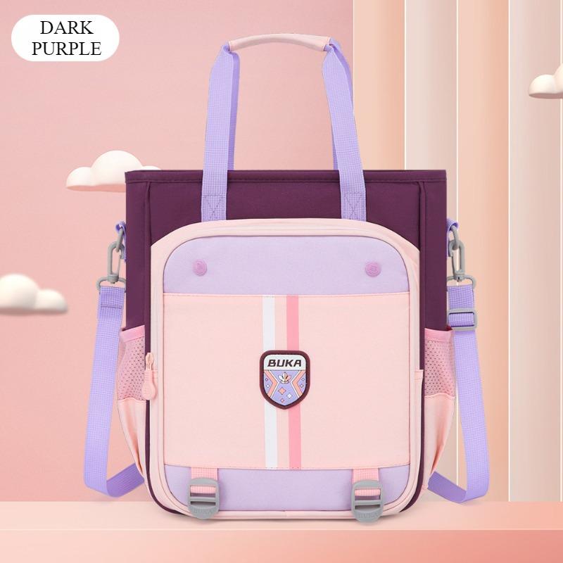 BUKA 2025 Summer New Pupil Portable Tutoring Bag Lightweight Multi-purpose Kid's Bags Wear-resistant Oxford Student Homework Storage Bag Art Package