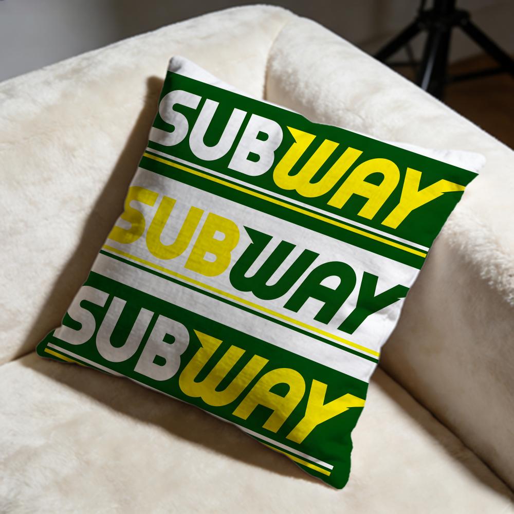 Hot SSubwaying Cushion Cover Soft Decorative Pillow Case Suitable for Bedroom Sofa Car Travel Use