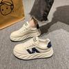 Korean Version of the Popular Little White Shoes Women's Summer 2025 New Thick-soled Lace-ups Ins Trendy Sports and Leisure Versatile Board Shoes
