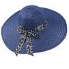 Fashion Gifts Women Summer Hat Wide Brim Straw Cap New Korean Version Bow Grass Caps Sun Protection Beach Accessories Gifts