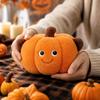 Halloween Pumpkin Plush Toy - Cute Soft Stuffed Pumpkin for Fall Holiday Decor, Party and Home